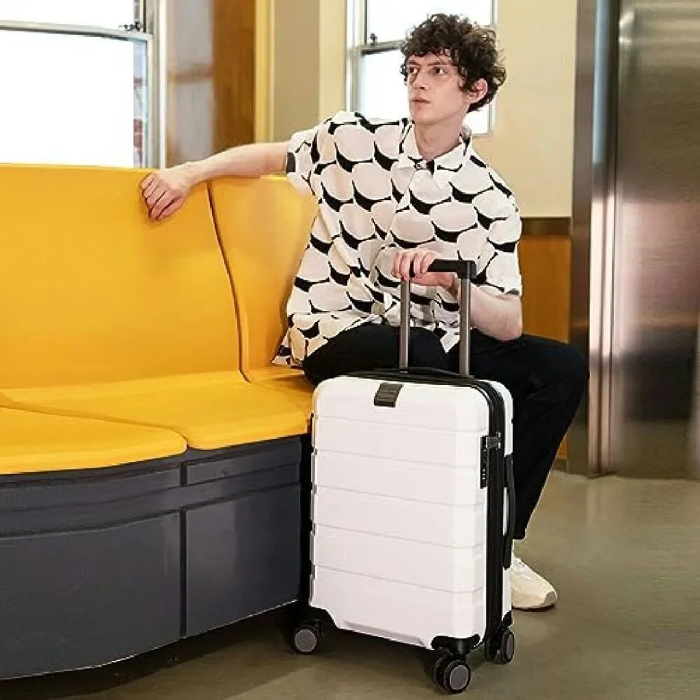 20-Inch Expandable Hardside Carry-On Luggage with Spinner Wheels & USB Port